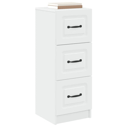 Drawer Cabinet White 33 x 34.5 x 87 cm Engineered Wood