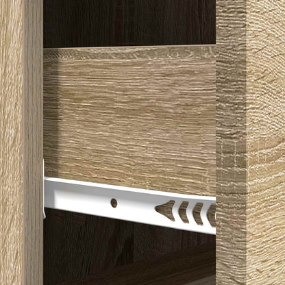 Drawer Cabinet Sonoma Oak 33 x 34.5 x 87 cm Engineered Wood