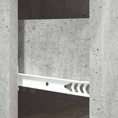 Drawer Cabinet Concrete Grey 33 x 34.5 x 87 cm Engineered Wood