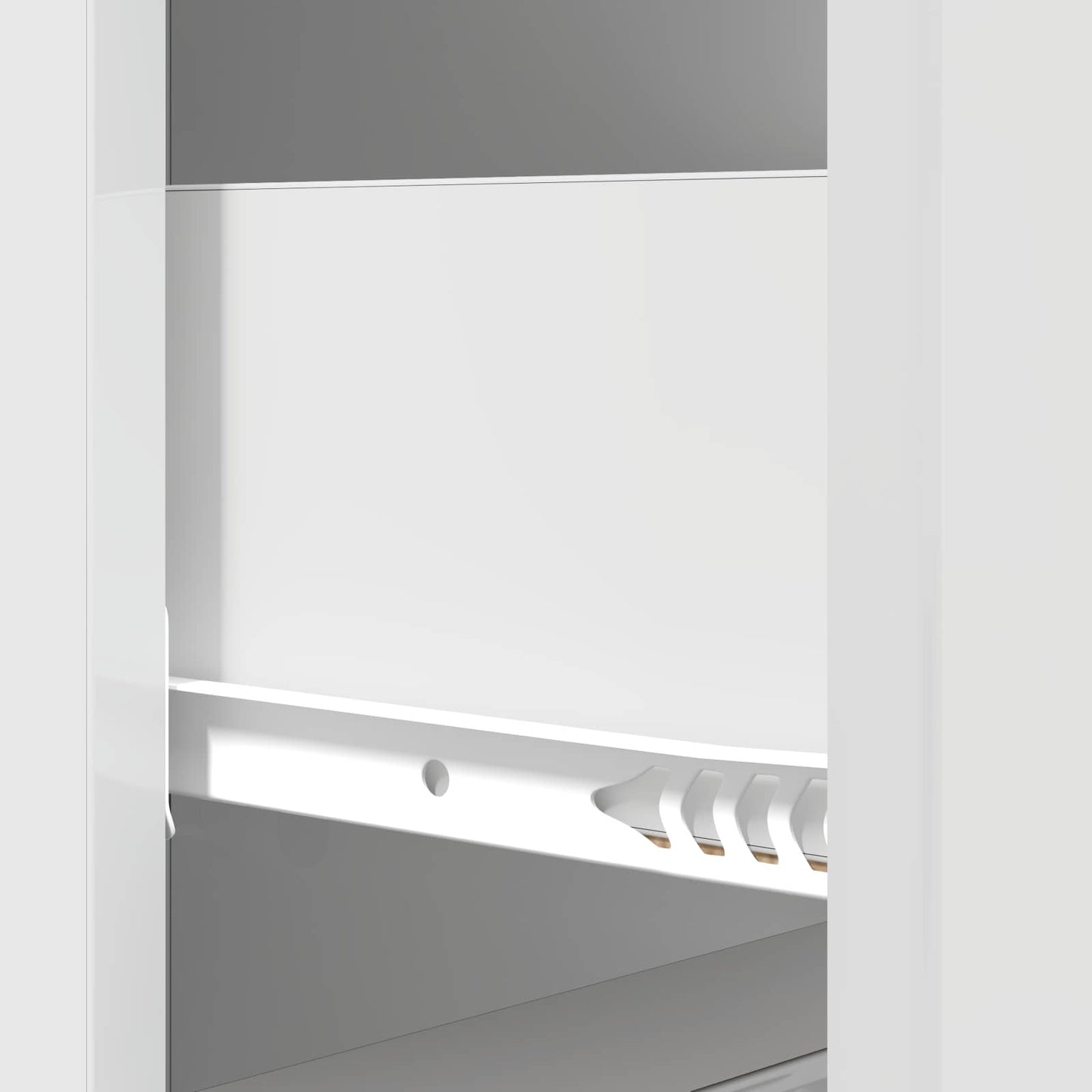 Drawer Cabinet High Gloss White 33 x 34.5 x 87 cm
