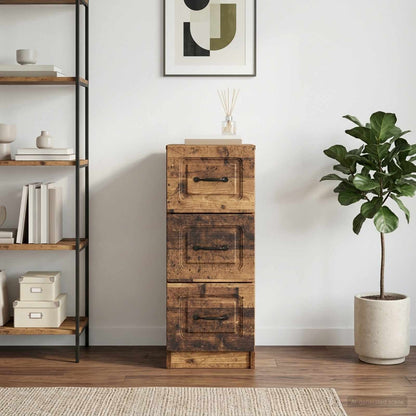 Drawer Cabinet Old Wood 33 x 34.5 x 87 cm Engineered Wood