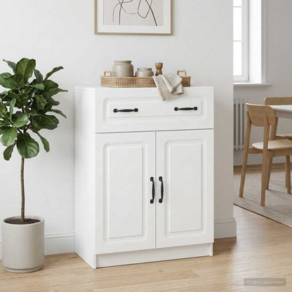 Sideboard White 66 x 34.5 x 87 cm Engineered Wood
