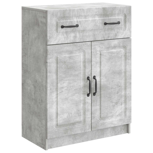 Sideboard Concrete Grey 66 x 34.5 x 87 cm Engineered Wood