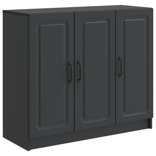 Sideboard Black 89 x 34.5 x 77 cm Engineered Wood