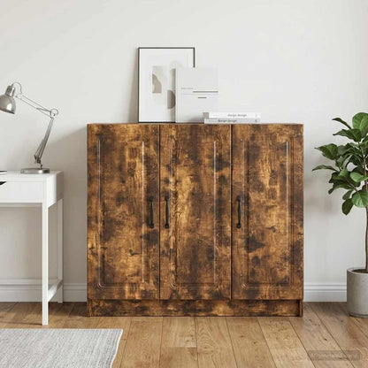 Sideboard Smoked Oak 89 x 34.5 x 77 cm Engineered Wood