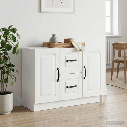 Sideboard White 89 x 34.5 x 57 cm Engineered Wood