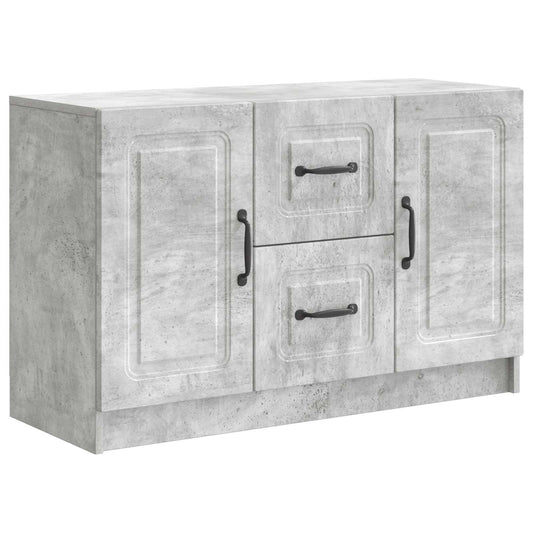 Sideboard Concrete Grey 89 x 34.5 x 57 cm Engineered Wood