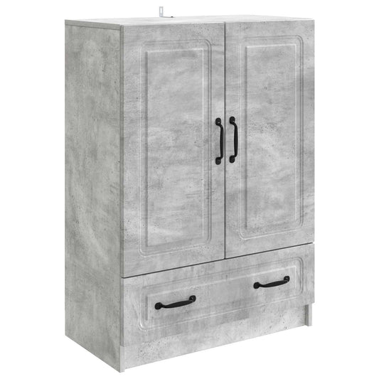 Sideboard Concrete Grey 66 x 34.5 x 92 cm Engineered Wood