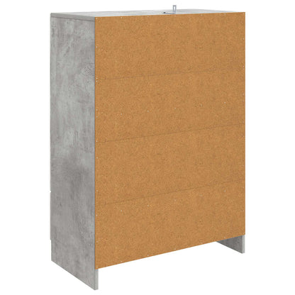 Sideboard Concrete Grey 66 x 34.5 x 92 cm Engineered Wood