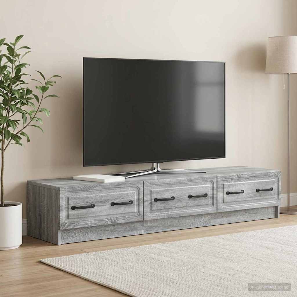 TV Cabinet Grey Sonoma 147 x 34.5 x 27 cm Engineered Wood