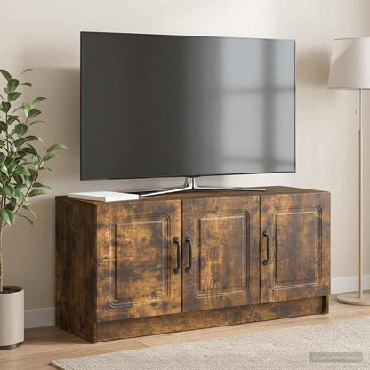 TV Cabinet Smoked Oak 99 x 34.5 x 47 cm Engineered Wood