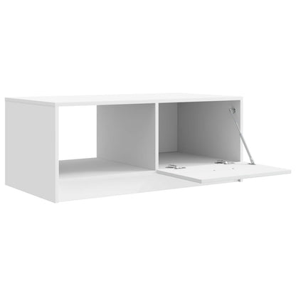 Coffee Table White 90 x 50 x 37 cm Engineered Wood