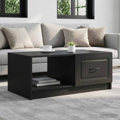 Coffee Table Black 90 x 50 x 37 cm Engineered Wood
