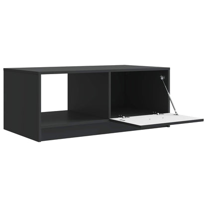 Coffee Table Black 90 x 50 x 37 cm Engineered Wood