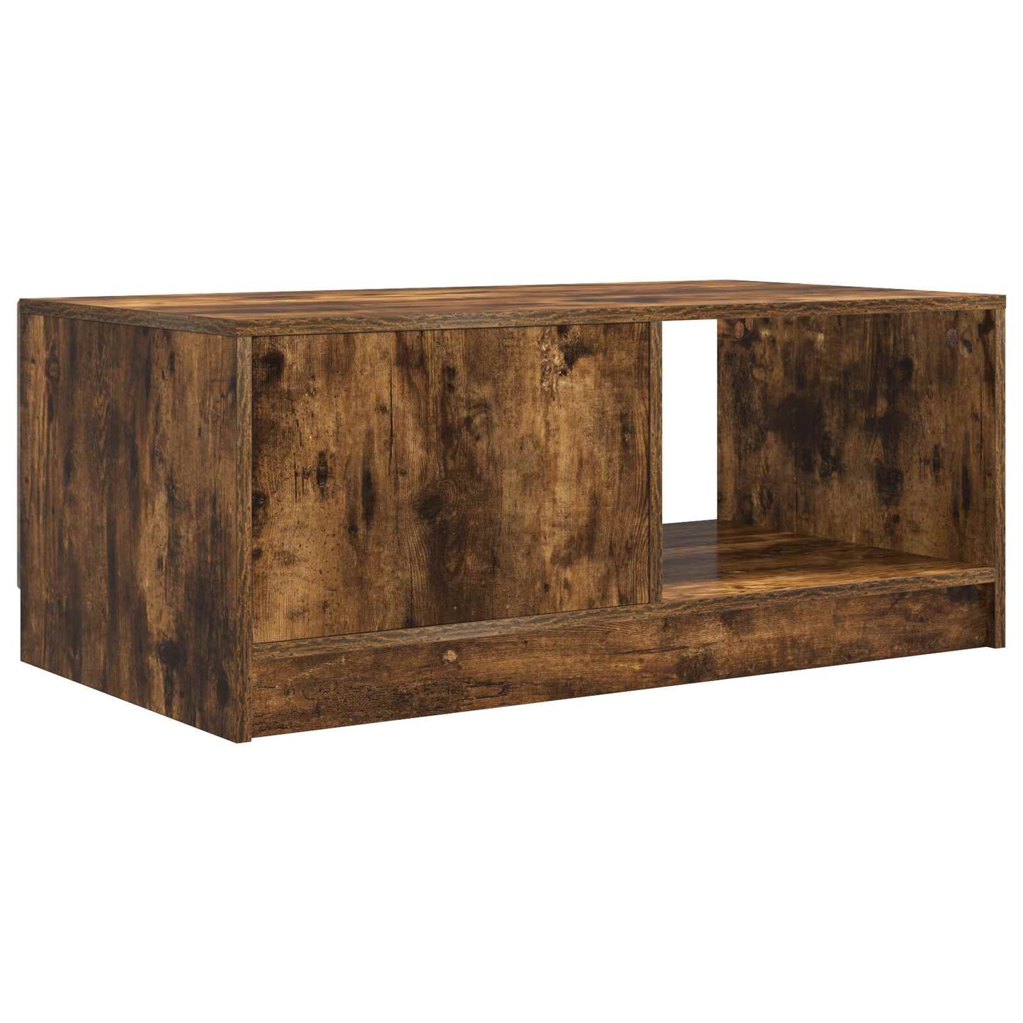Coffee Table Smoked Oak 90 x 50 x 37 cm Engineered Wood