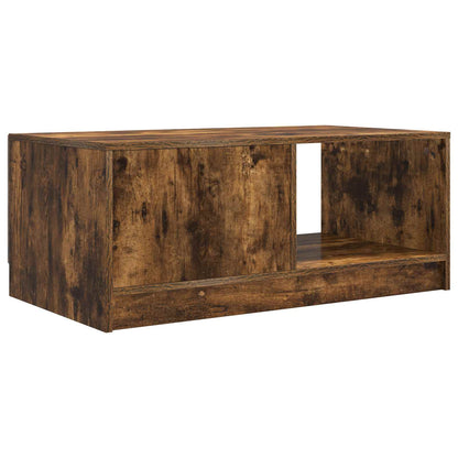 Coffee Table Smoked Oak 90 x 50 x 37 cm Engineered Wood