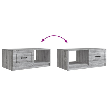 Coffee Table Grey Sonoma 90 x 50 x 37 cm Engineered Wood