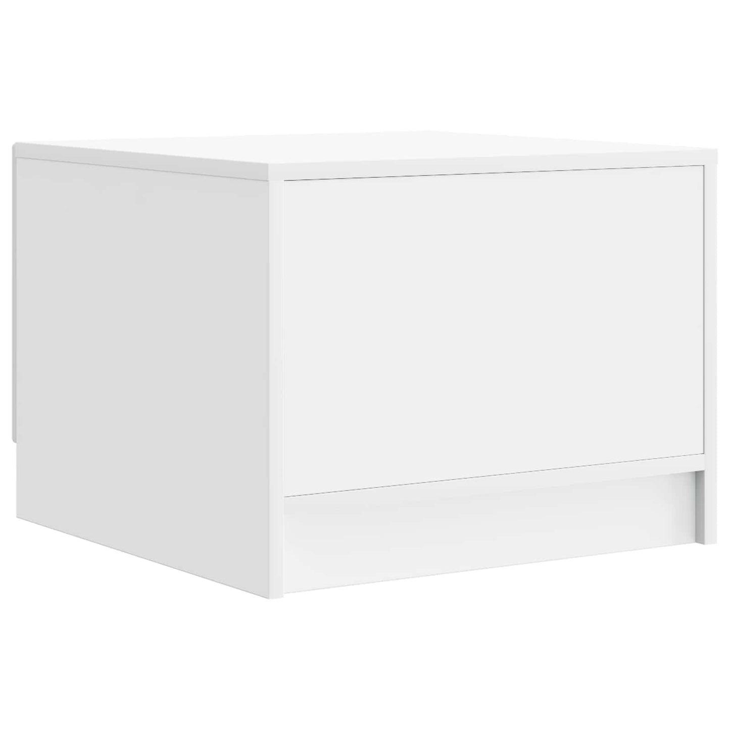 Coffee Table with Drawer White 49 x 50 x 37 cm Engineered Wood