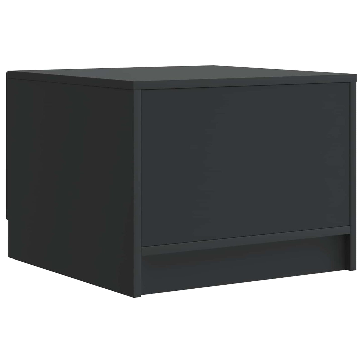 Coffee Table with Drawer Black 49 x 50 x 37 cm Engineered Wood