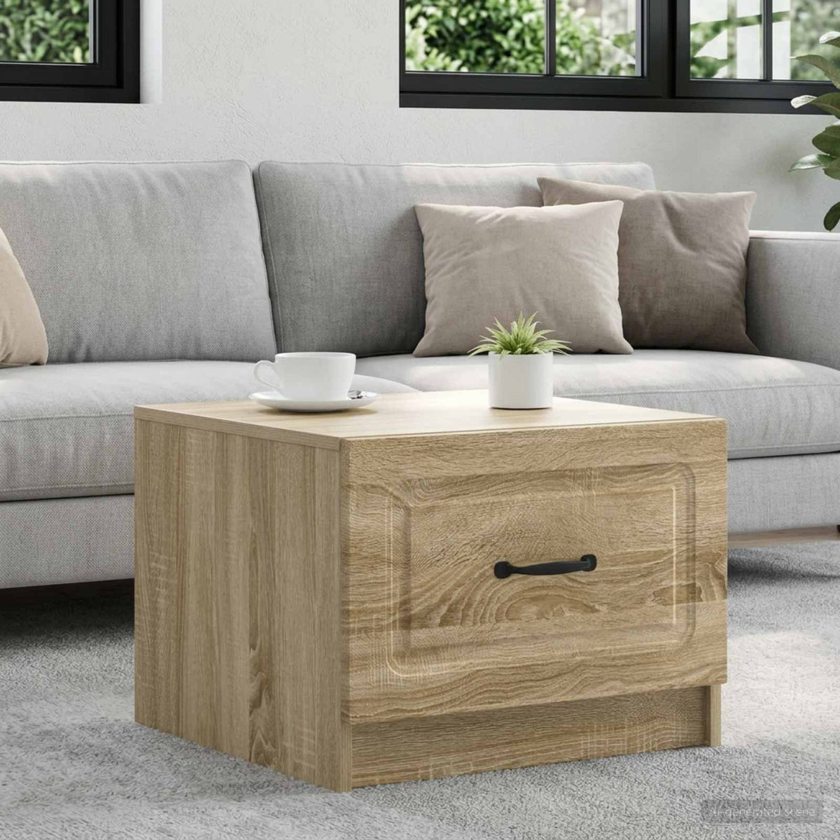 Coffee Table Sonoma Oak 49 x 50 x 37 cm Engineered Wood