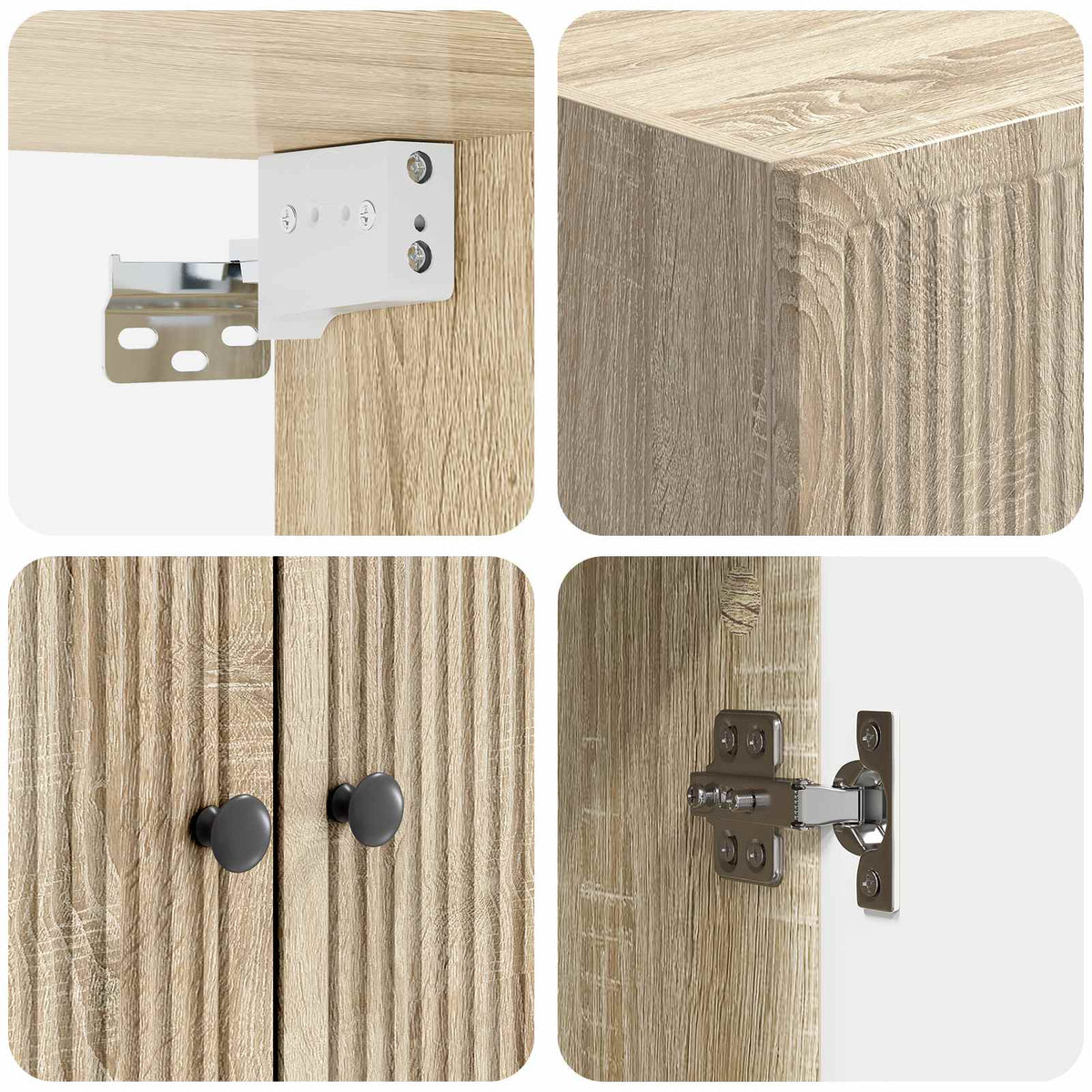 Wall-Mounted Cabinet Sonoma Oak 66 x 34.5 x 90 cm