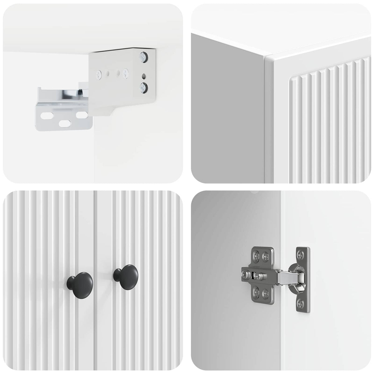 Wall-Mounted Cabinet High Gloss White 66 x 34.5 x 90 cm