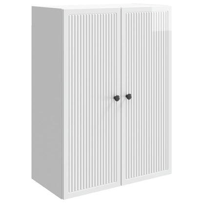 Wall-Mounted Cabinet High Gloss White 66 x 34.5 x 90 cm