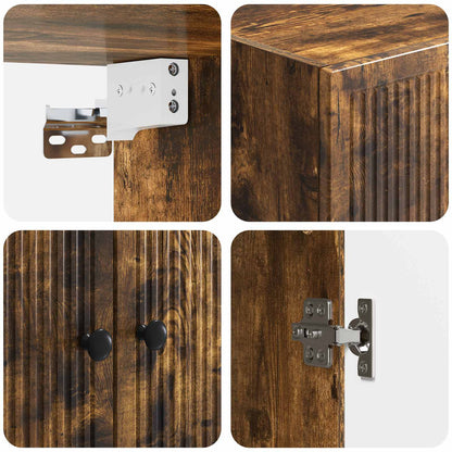 Wall-Mounted Cabinet Smoked Oak 66 x 34.5 x 90 cm