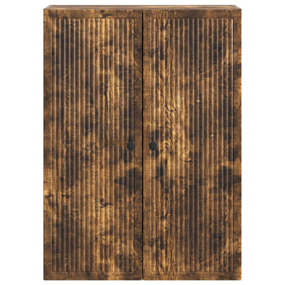 Wall-Mounted Cabinet Smoked Oak 66 x 34.5 x 90 cm