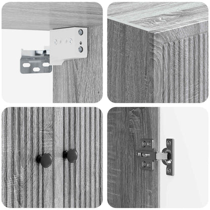 Wall-Mounted Cabinet Grey Sonoma 66 x 34.5 x 90 cm