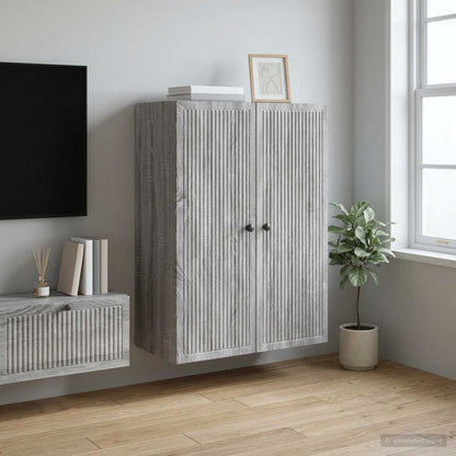 Wall-Mounted Cabinet Grey Sonoma 66 x 34.5 x 90 cm