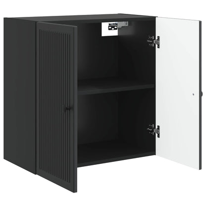 Wall-Mounted Cabinet Black 59 x 31 x 60 cm Engineered Wood