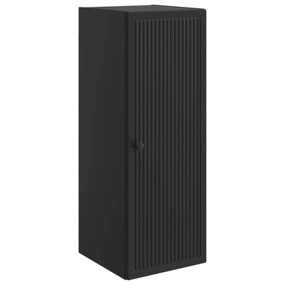 Wall-Mounted Cabinet Black 33 x 34.5 x 90 cm Engineered Wood