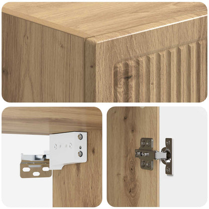 Wall-Mounted Cabinet 33 x 34.5 x 90 cm Engineered Wood