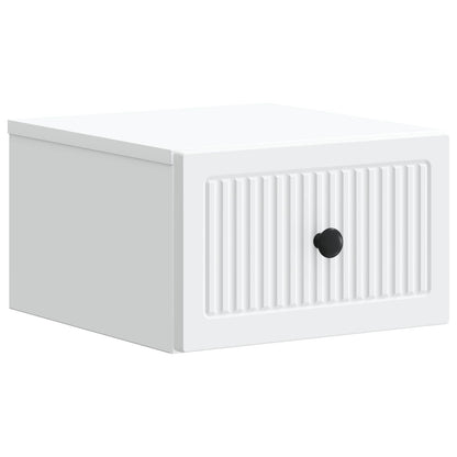 Wall-Mounted Bedside Cabinet 2 pcs White 33 x 34.5 x 20 cm