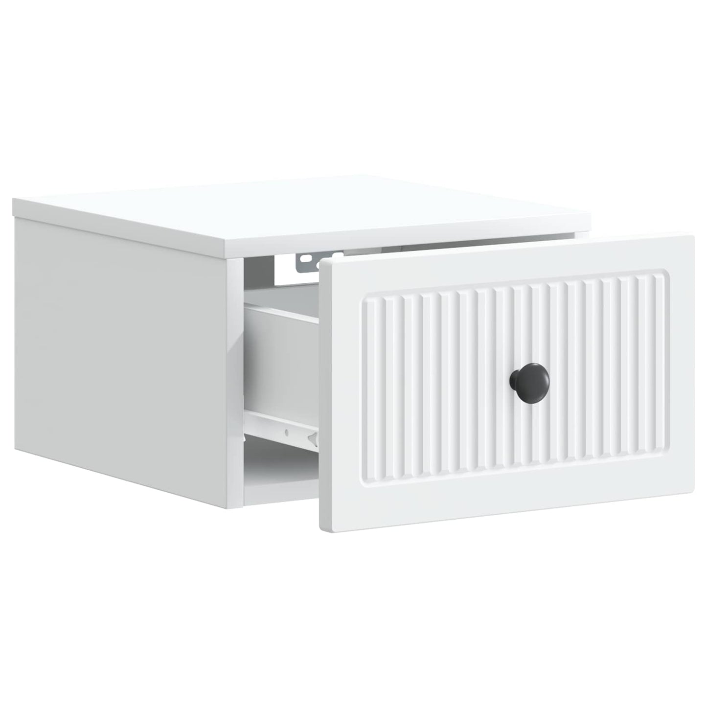 Wall-Mounted Bedside Cabinet 2 pcs White 33 x 34.5 x 20 cm