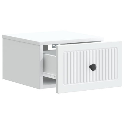 Wall-Mounted Bedside Cabinet 2 pcs White 33 x 34.5 x 20 cm