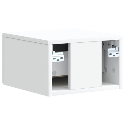 Wall-Mounted Bedside Cabinet 2 pcs White 33 x 34.5 x 20 cm
