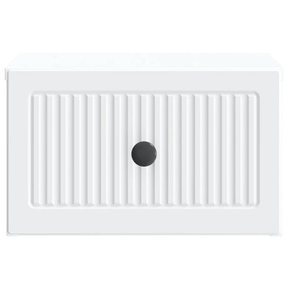 Wall-Mounted Bedside Cabinet 2 pcs White 33 x 34.5 x 20 cm