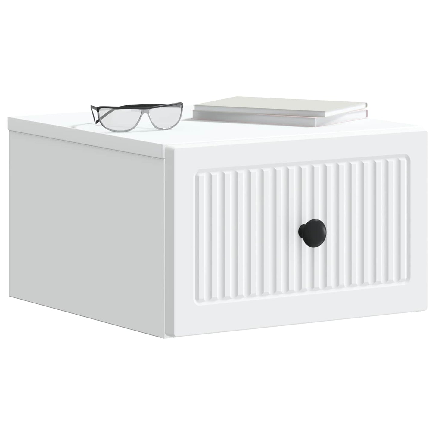 Wall-Mounted Bedside Cabinet 2 pcs White 33 x 34.5 x 20 cm