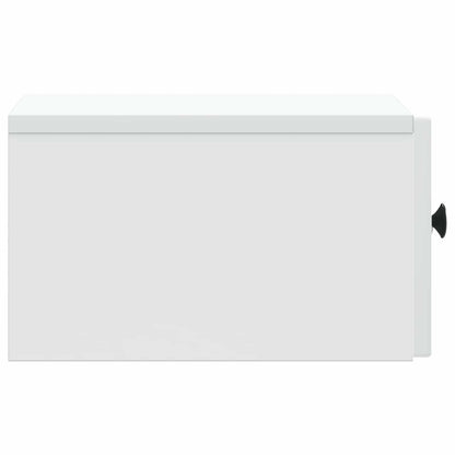 Wall-Mounted Bedside Cabinet 2 pcs White 33 x 34.5 x 20 cm