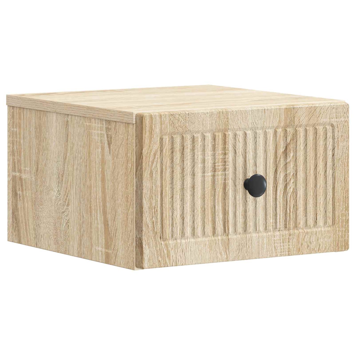 Wall-Mounted Bedside Cabinet Sonoma Oak 33 x 34.5 x 20 cm
