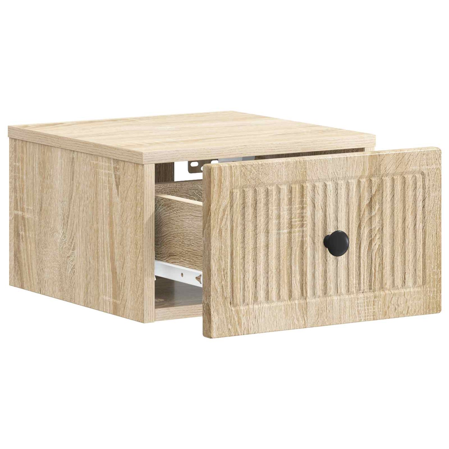 Wall-Mounted Bedside Cabinet Sonoma Oak 33 x 34.5 x 20 cm