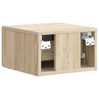 Wall-Mounted Bedside Cabinet Sonoma Oak 33 x 34.5 x 20 cm