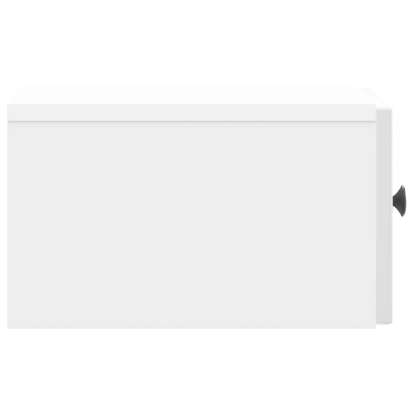 Wall-Mounted Bedside Cabinet High Gloss White 33 x 34.5 x 20 cm