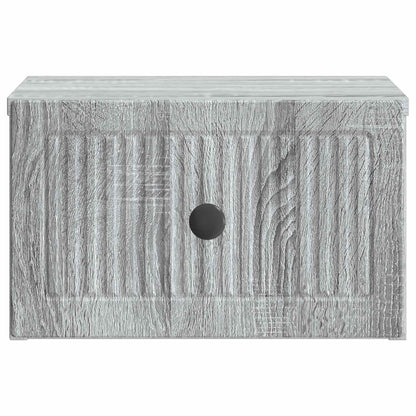 Wall-Mounted Bedside Cabinet 2 pcs Grey Sonoma Engineered Wood