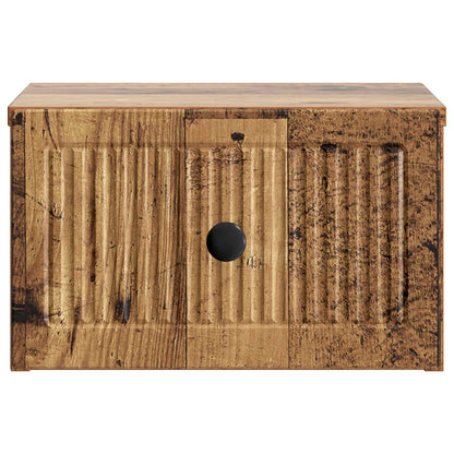 Wall-Mounted Bedside Cabinet Old Wood 33 x 34.5 x 20 cm