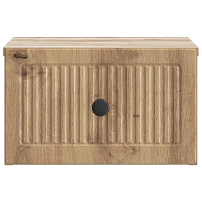 Wall-Mounted Bedside Cabinet Artisan Oak 33 x 34.5 x 20 cm