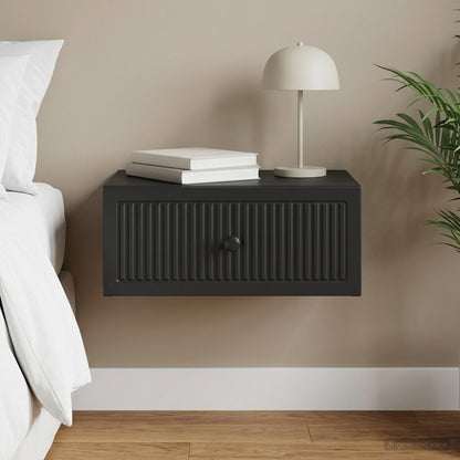 Bedside Cabinet Black 49 x 34.5 x 20 cm Engineered Wood