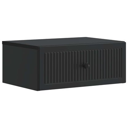Bedside Cabinet Black 49 x 34.5 x 20 cm Engineered Wood